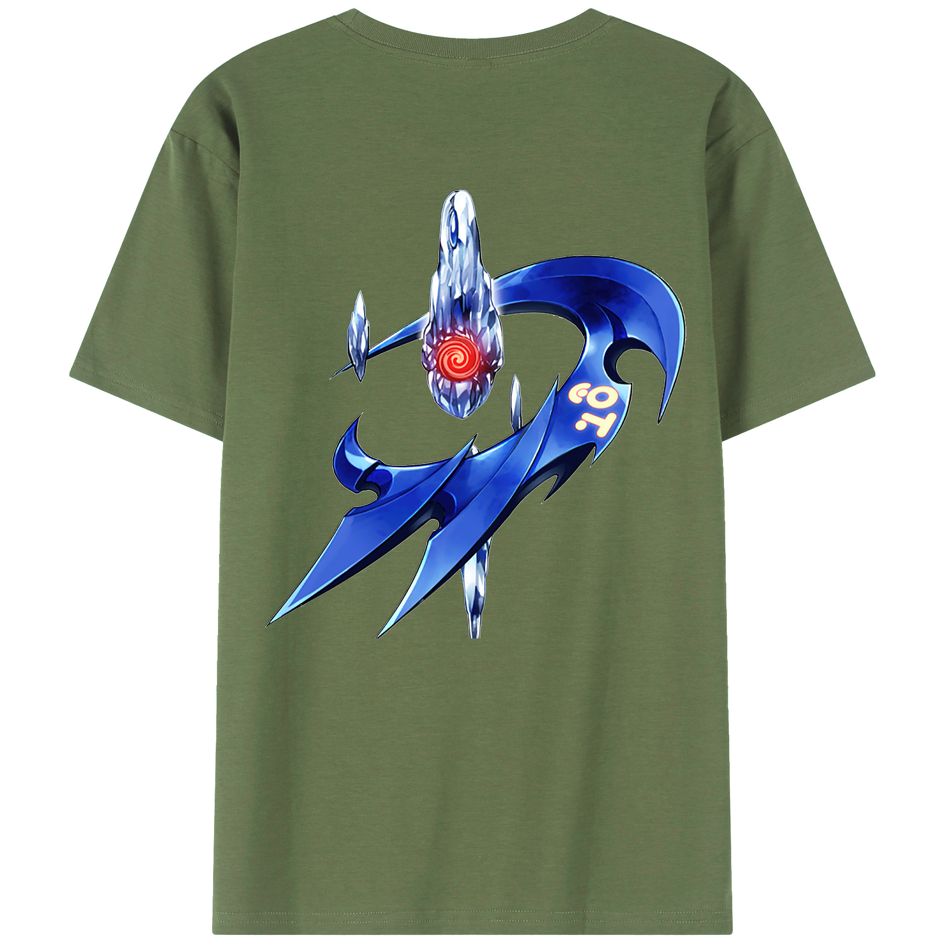（画像用） 遊☆戯☆王 Yu-Gi-Oh! 綿100％ メンズ半袖Tシャツ（バックプリント） 通気性